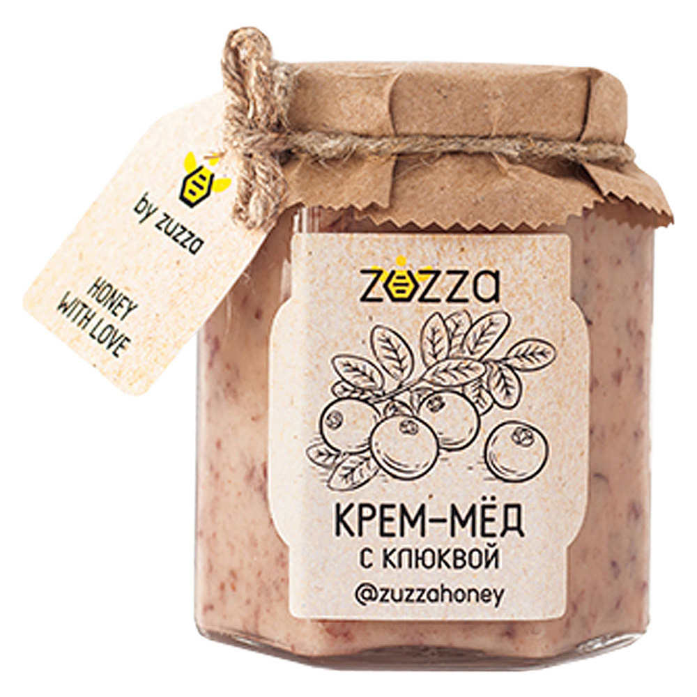 Мед-крем "Zuzza", имбирь, лимон, 240 г