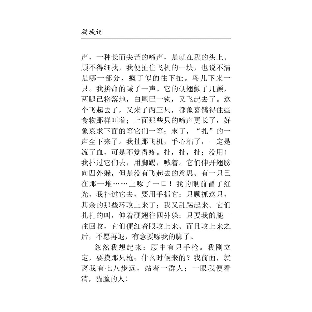 Книга на китайском языке "Mao Cheng Ji = Записки о Кошачьем городе", Лао Шэ - 10