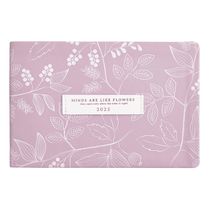 Еженедельник датированный "June" на 2026 год, А6, 128 страниц, розовый