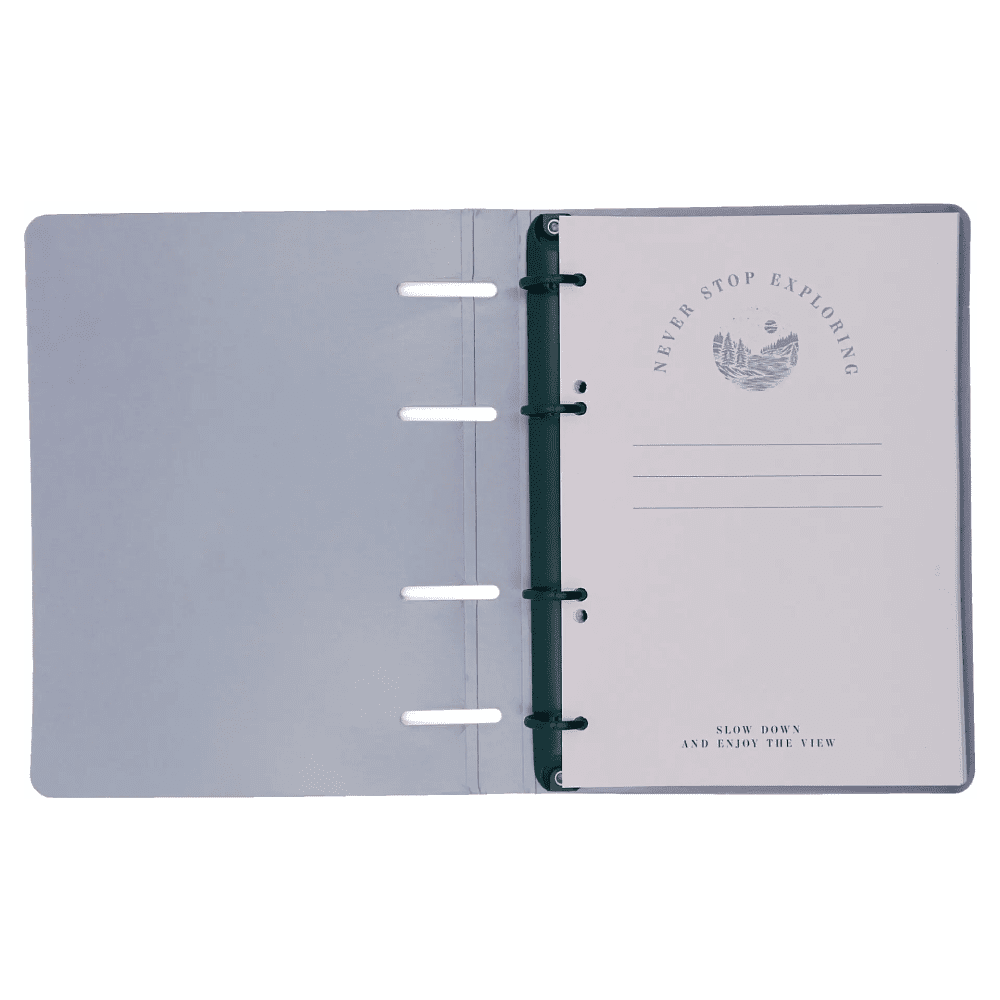 Тетрадь "Jane. Nature Vibes", А5, 120 листов, клетка, на кольцах, бежевый - 3