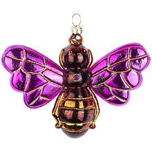 Украшение елочное "Пчелка", фиолетовый
