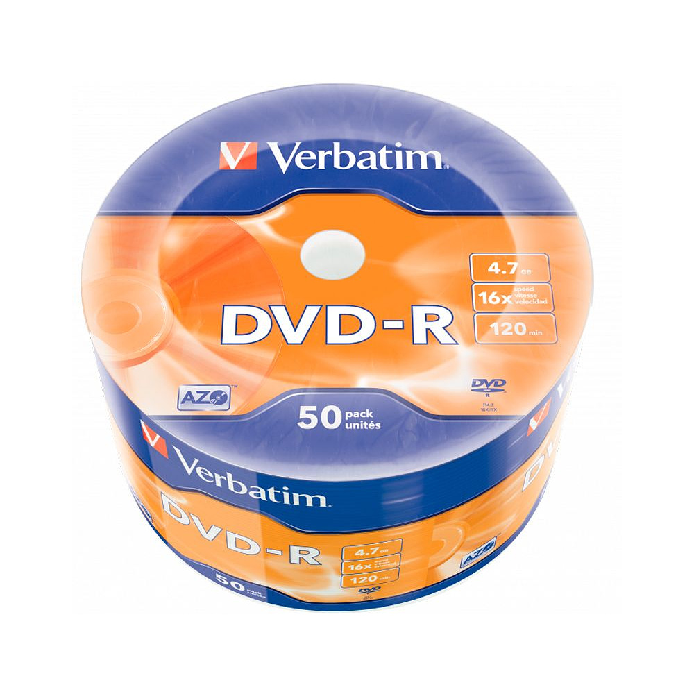 Диск Verbatim, DVD-R, 4.7 гб, пэт-упаковка, 50 шт - 3