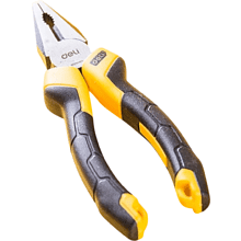 Плоскогубцы Deli YS EDL2006Z, 160 мм, 2-х компонентные рукоятки