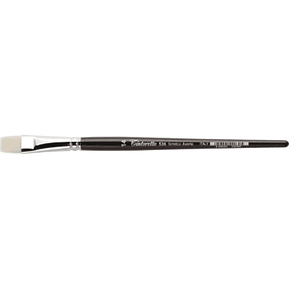 Кисть для рисования "Tintoretto Avorio", синтетика, плоская, №14