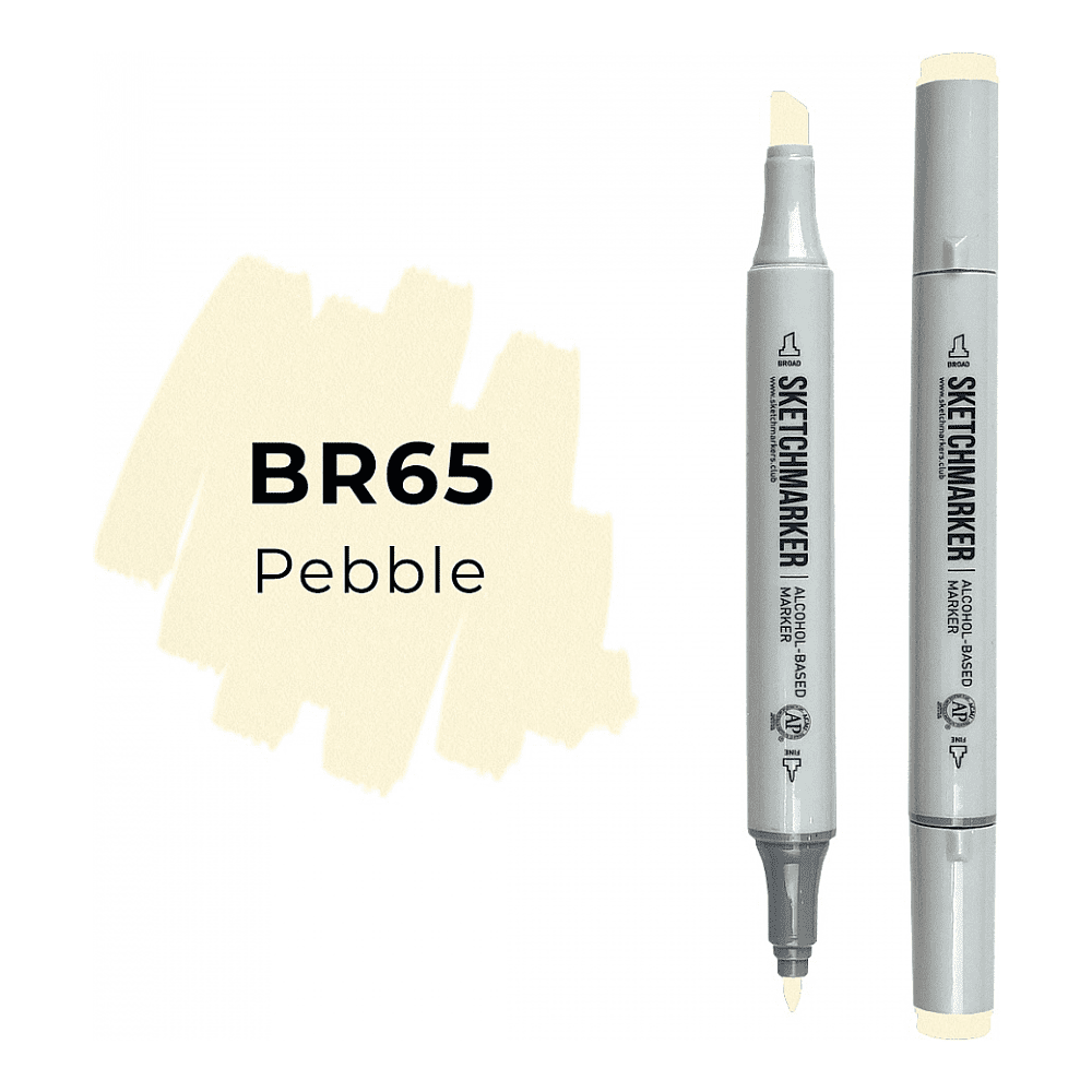 Маркер перманентный двусторонний "Sketchmarker", BR65 коричневая галька - 2