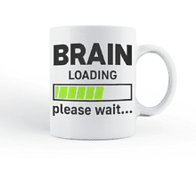 Кружка "Brain loading", 330 мл, белый