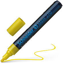 Маркер перманентный на нитрокраске "Schneider Maxx 270", желтый