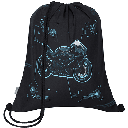 Мешок для обуви "Sport bike", черный - 2
