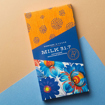 Шоколад молочный "Simbirsk Atelier. Milk 31.7", 100 г - 2