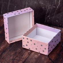 Коробка подарочная "Starry sky pink", 15х15х6.5 см, картон