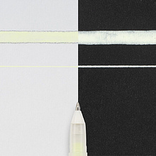 Ручка гелевая "GELLY ROLL SOUFFLE", 1.0 мм, прозрачный, стерж. желтый
