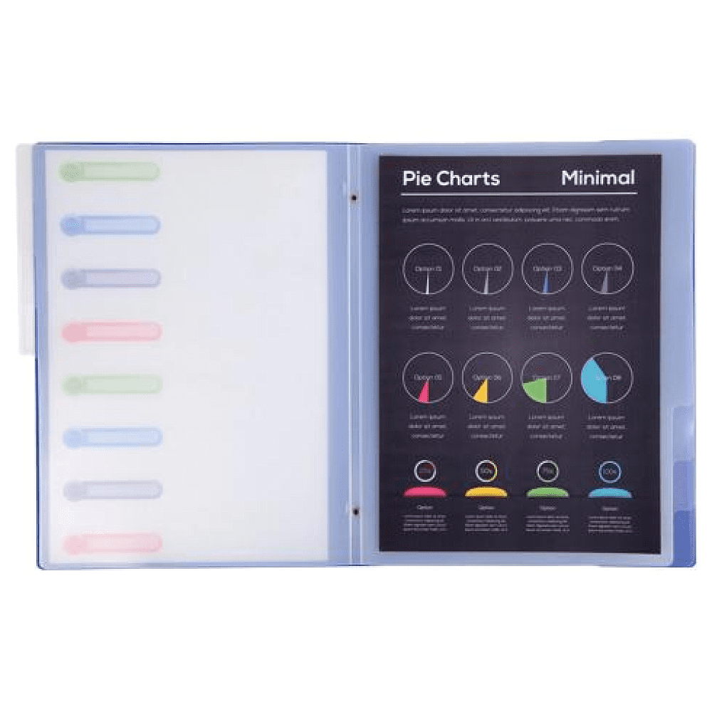 Папка на резинках "Opak", 10 мм, пластик, ассорти - 6