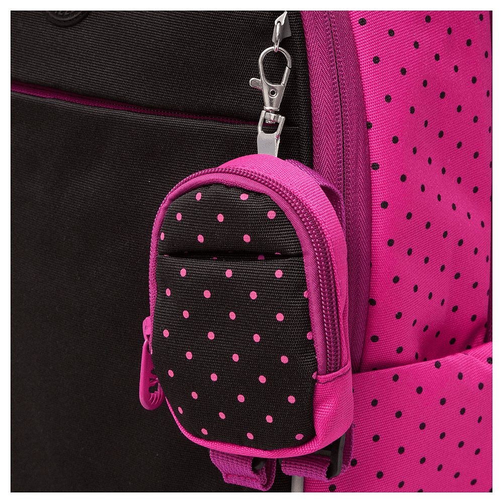 Рюкзак школьный "Greezly", с карманом для ноутбука, черный, розовый - 5