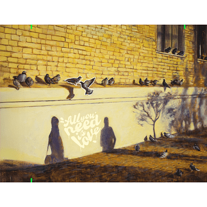 Кошелек "Утро. Остановка”, Ольга Шкарубо, текстиль, разноцветный - 3