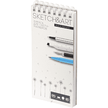Скетчбук "Sketch&Art", 18.5х25 см , 170 г/м2, 80 листов, на спирали