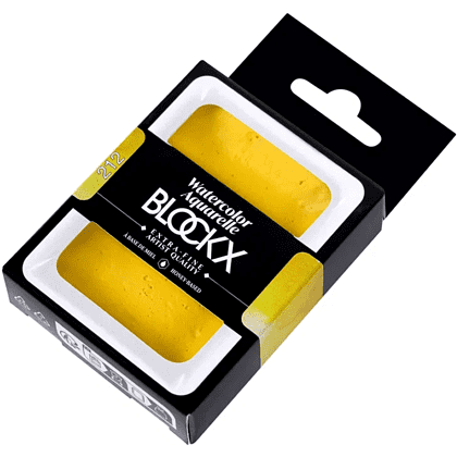 Краски акварельные "Blockx. Giant pan" 112 неаполитанский желтый, 18 мл., кювета - 2