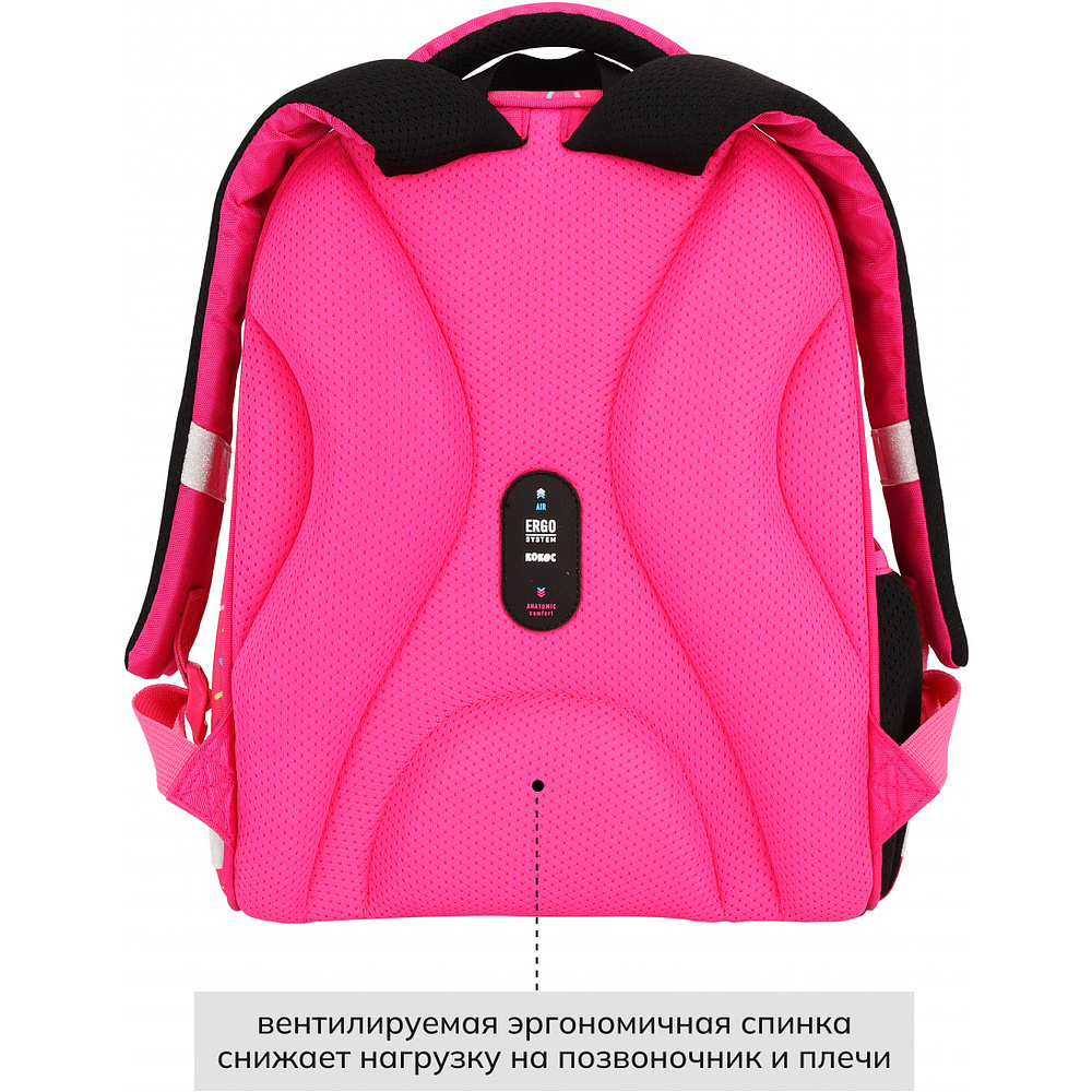 Рюкзак школьный "Ergo Light. Panda", розовый - 4