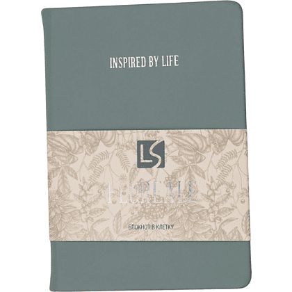 Блокнот "Floreale. Eucalyptus", А6, 136 листов, клетка, зеленый