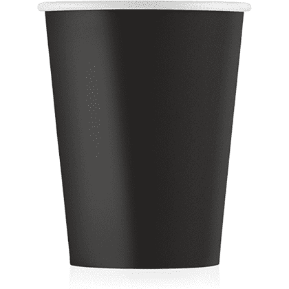 Стакан картонный Ecocups, 50 шт, 250 мл, черный