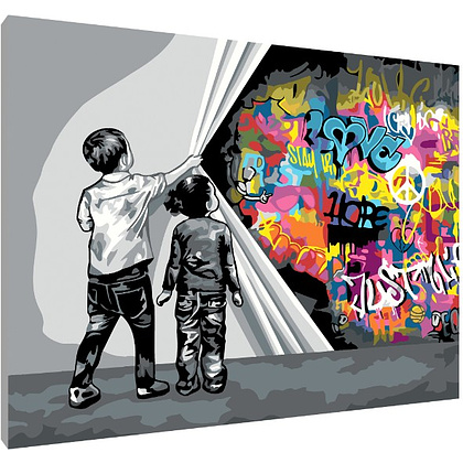 Картина по номерам "Искусство граффити" Картина по номерам "Искусство граффити"