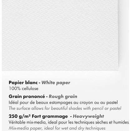 Блок-склейка "Paint'On", А3, 250г/м2, 20 листов, среднее зерно - 3