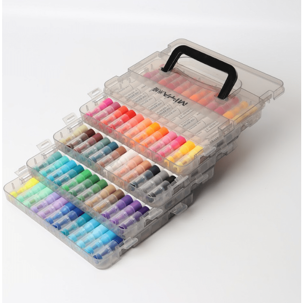 Маркеры художественные двухсторонние "Himi Miya", акриловые, набор, 24 цвета - 7