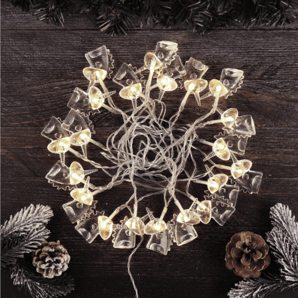 Гирлянда электрическая LED "Нить" с насадками "Единорог", 5 м, тепло-белый - 5