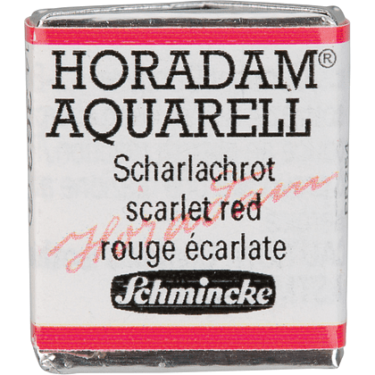 Краски акварельные "Schmincke Horadam", 363 красный скарлет, полукювета