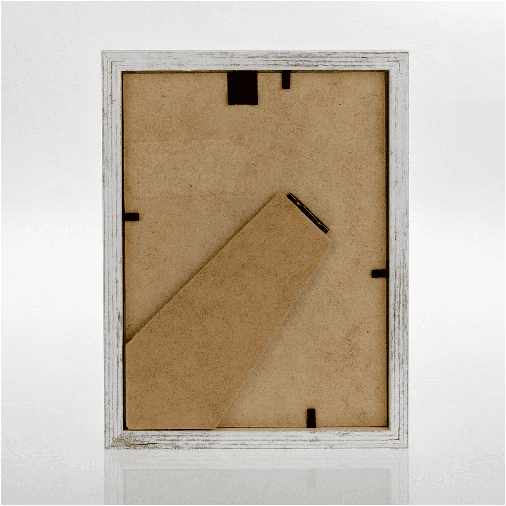 Фоторамка "Vivan 6", 21х29.7 см, дерево со стеклом, коричневый, белый - 3