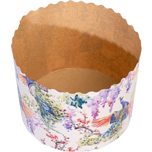 Форма для выпечки кексов "Павлины", бумага, разноцветный