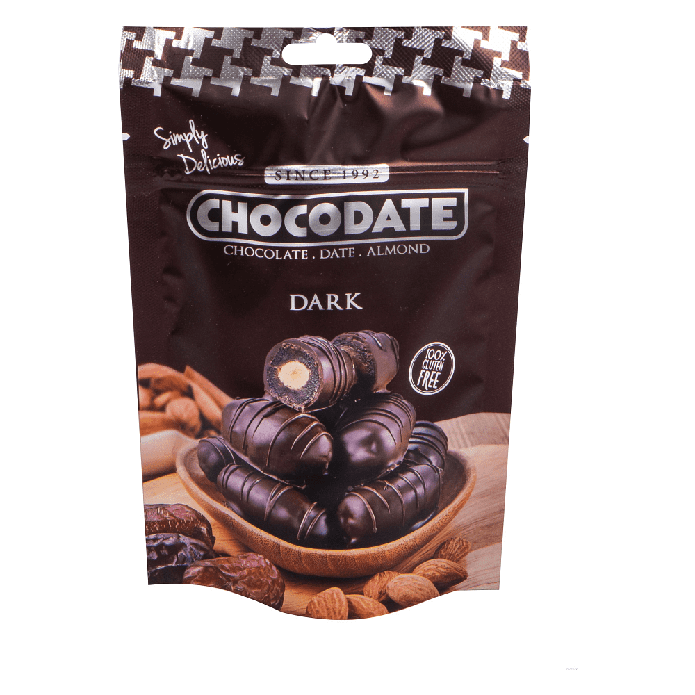 Финики "Chocodate", 100 гр., с миндалем в горьком шоколаде