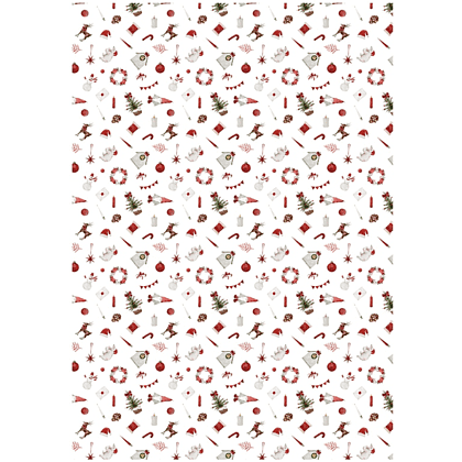 Бумага декоративная в рулоне "Новый год", 1 x 0,7 м - 4