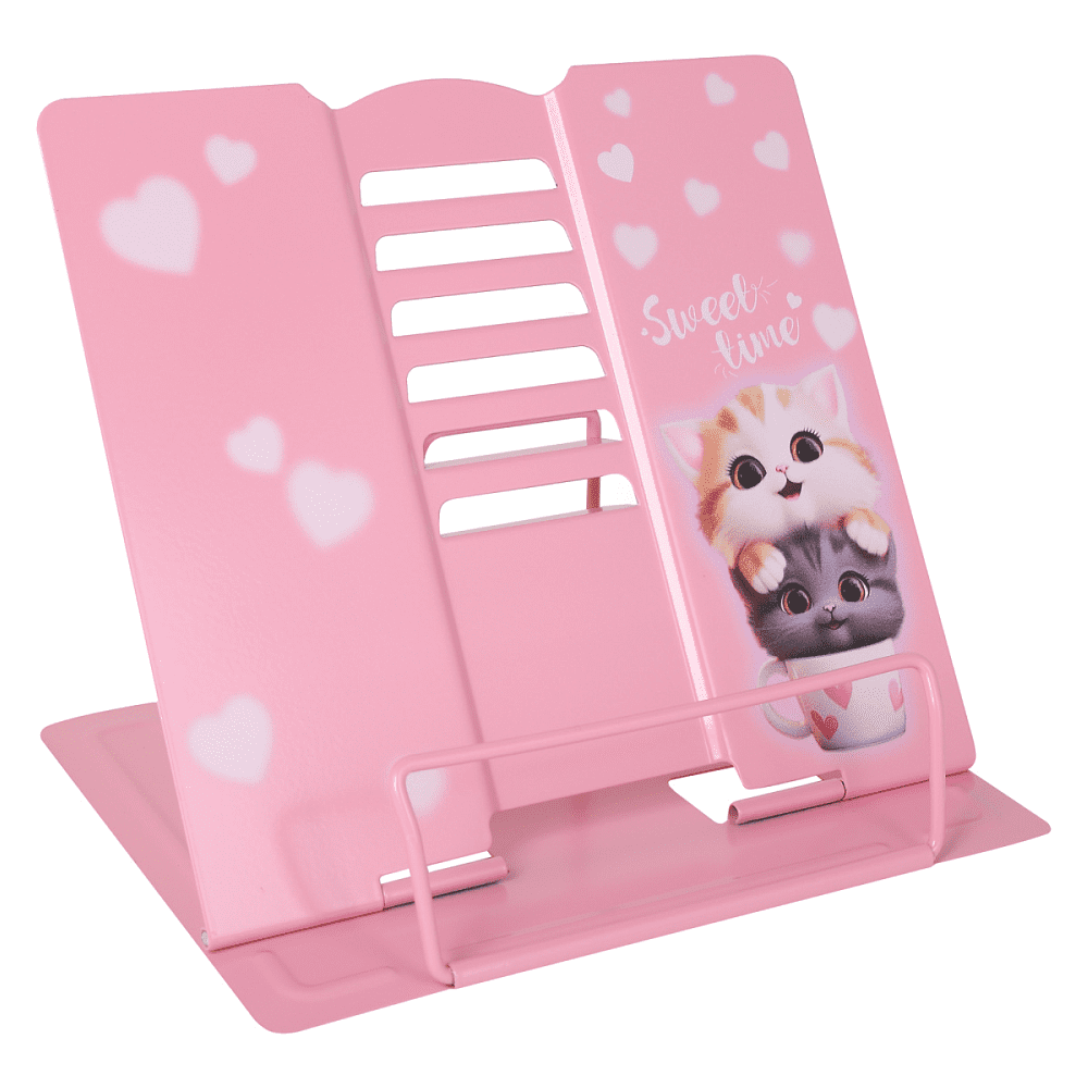 Подставка для книг "Cute cats", розовый