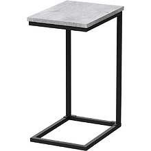 Стол журнальный Millwood "ART-1.1", 300х400х600 мм, бетон, черный