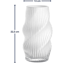 Ваза стеклянная "Verdi", 23 см, белый