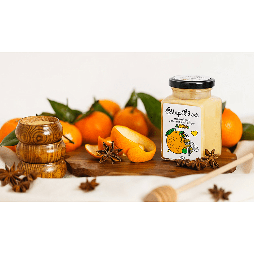 Медовый мусс "МарьЯжъ" с апельсиновой цедрой , 300 гр - 2