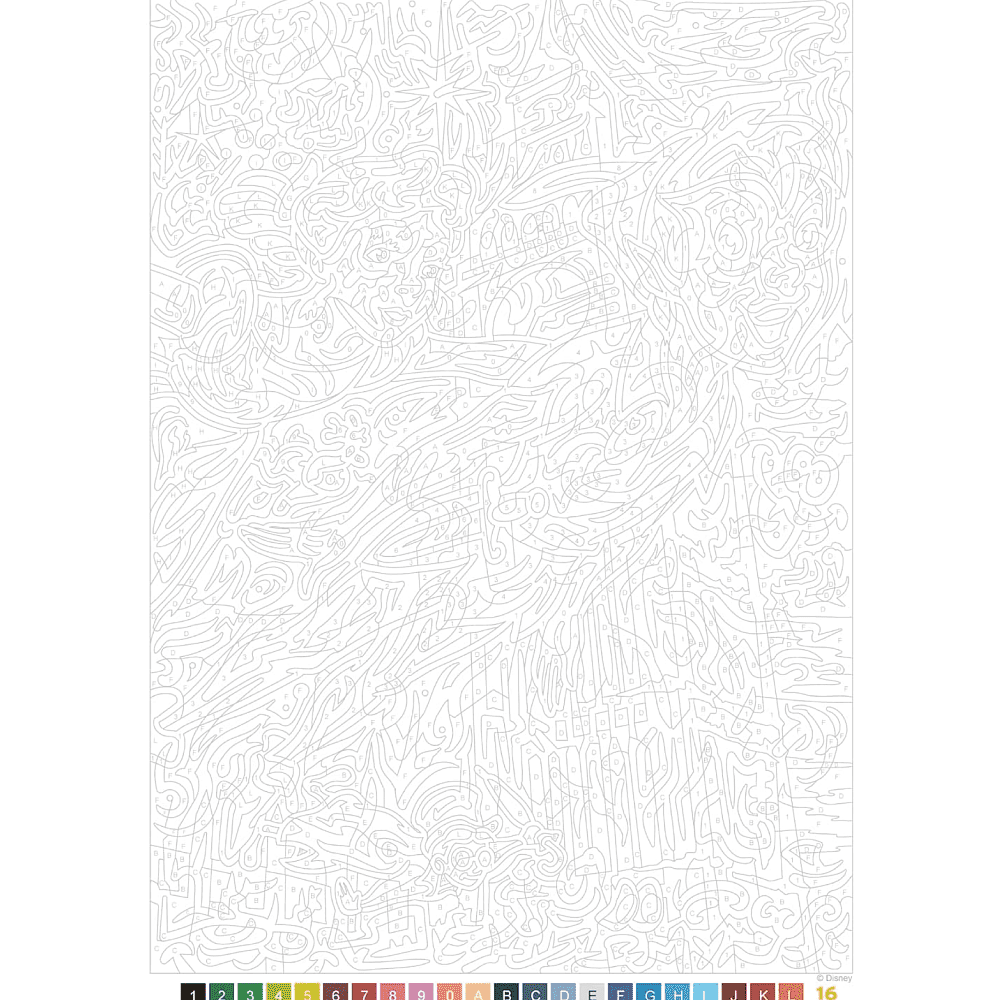 Раскраска по номерам на французском языке "Coloriages mystères Disney - Les Grands classiques. Best of" - 3