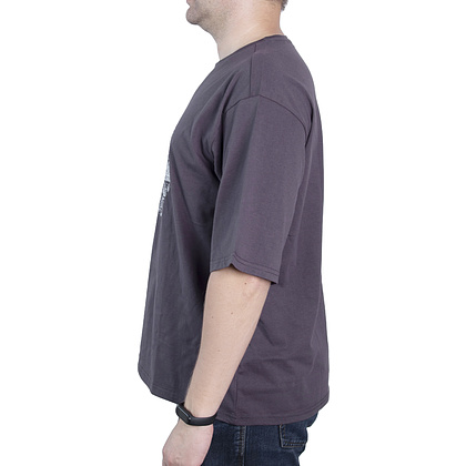 Футболка оверсайз унисекс "Минск", M-L, темно-серый - 3