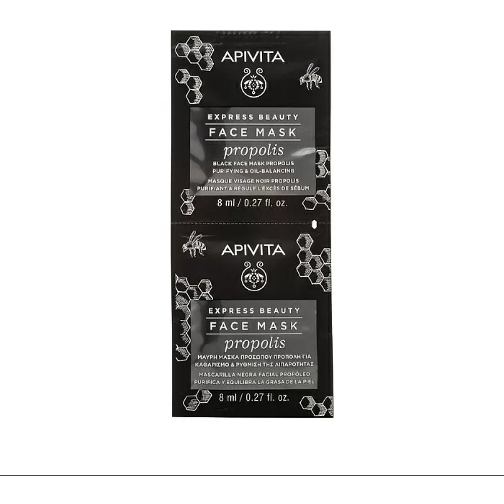 Маска для лица тканевая Apivita, с прополисом