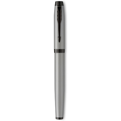 Ручка-роллер Parker "IM Achromatic T317", 0.5 мм, серый, черный, стерж. черный - 3