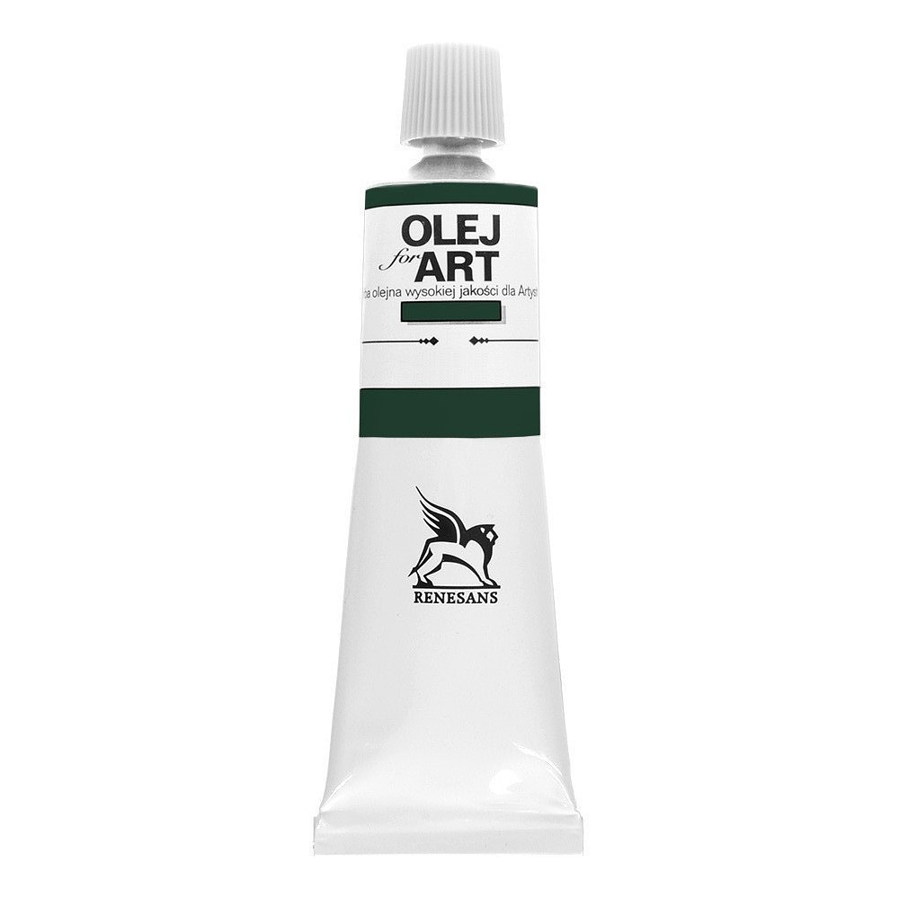 Краски масляные Renesans "Oils for art", 69 зеленый темный лак, 60 мл, туба