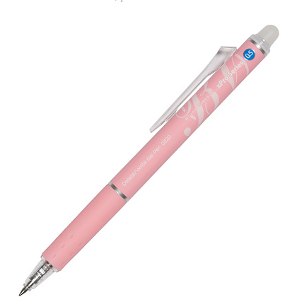 Ручка гелевая "DeleteClick Zefir", 0.5 мм, розовый, стерж. синий