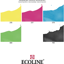 Набор жидкой акварели "ECOLINE" базовый, 5 цветов, 30 мл