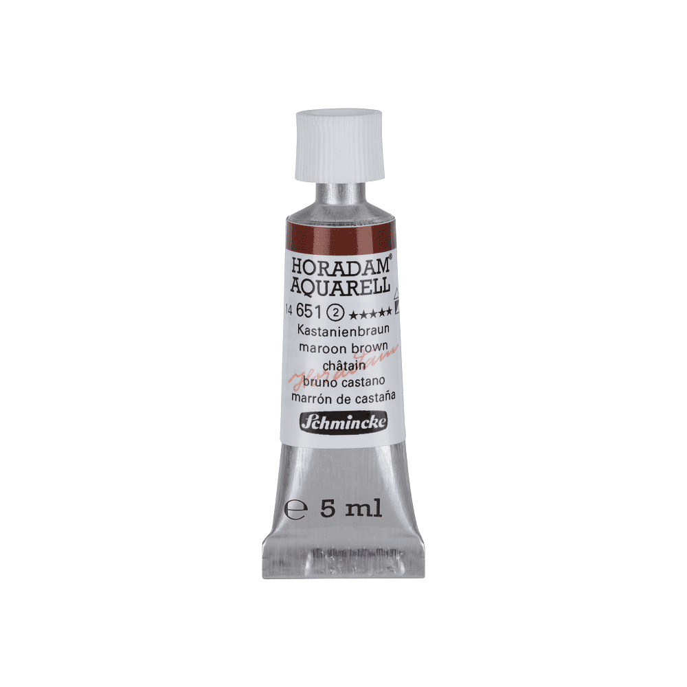 Краски акварельные "Schmincke Horadam", 651 бордово-коричневый, 5 мл, туба