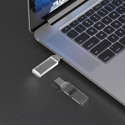 USB Flash накопитель 2.0 16 Gb ZC-005, пластик, металл, белый - 4