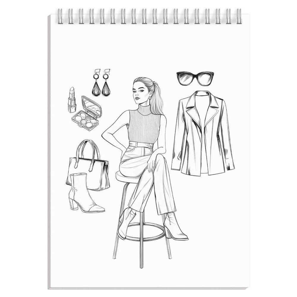 Раскраска "Создай образ.. Весна в париже" - 11