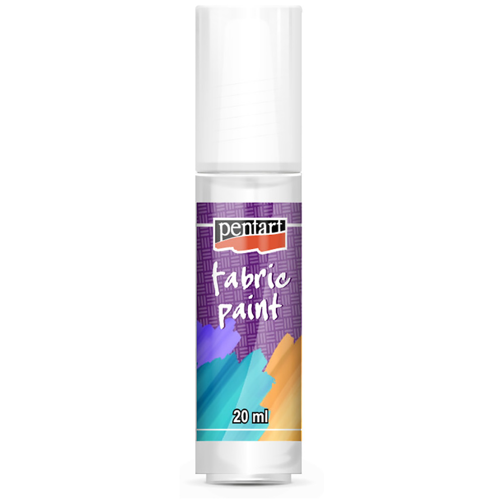 Краски для текстиля "Pentart Fabric paint", 20 мл, белый