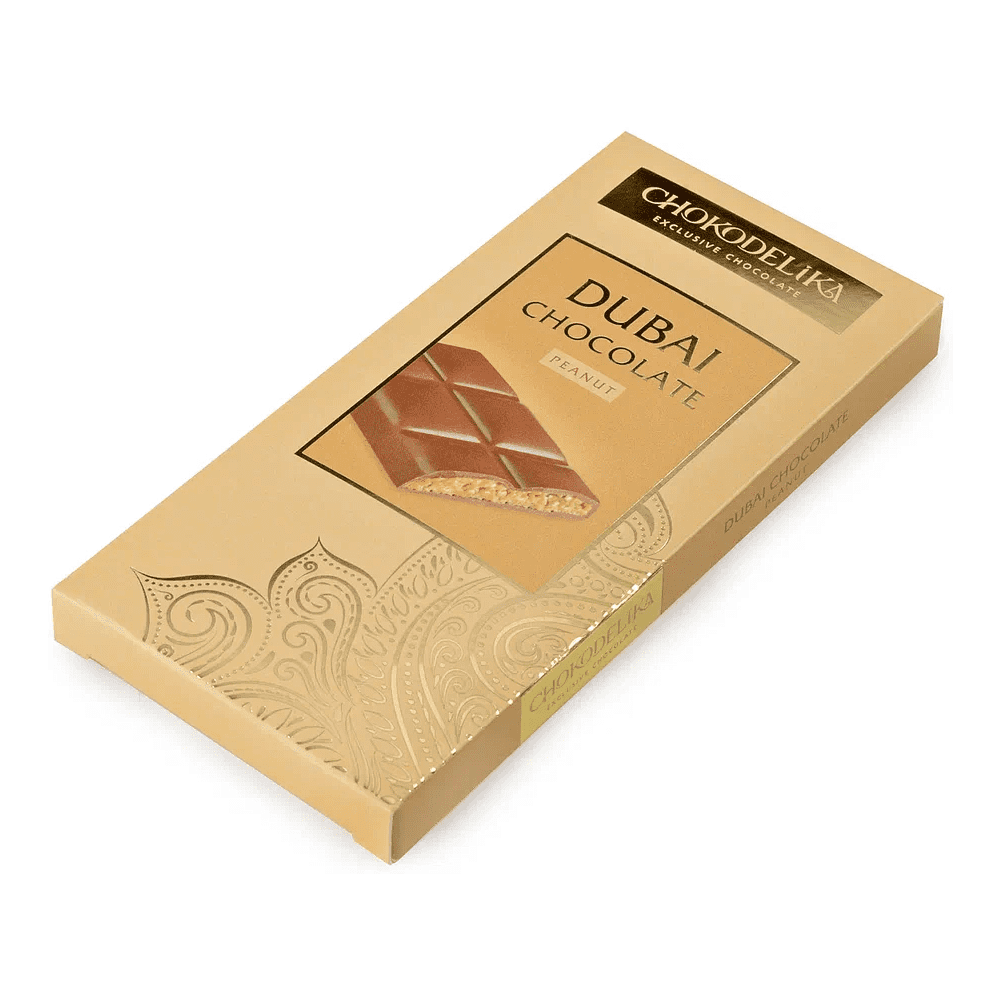Шоколад молочный "Dubai Peanut" с начинкой из арахиса, 50 гр - 2