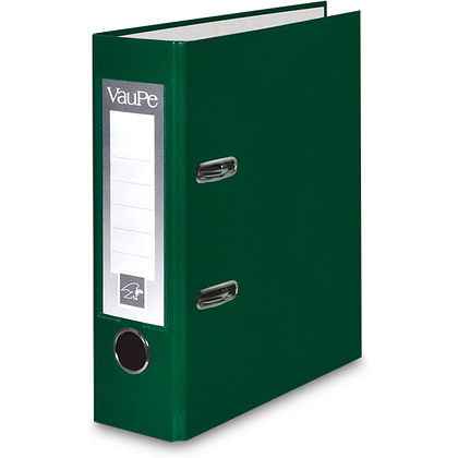 Папка-регистратор "VauPe", А5, 75 мм, ламинированный картон, зеленый