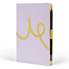 Блокнот "Doodle yellow paper", А5, 96 листов, фиолетовый, срез желтый - 3